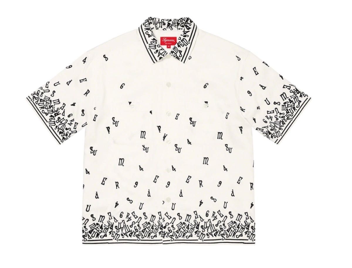 Supreme nouveau embroidered s/s shirt