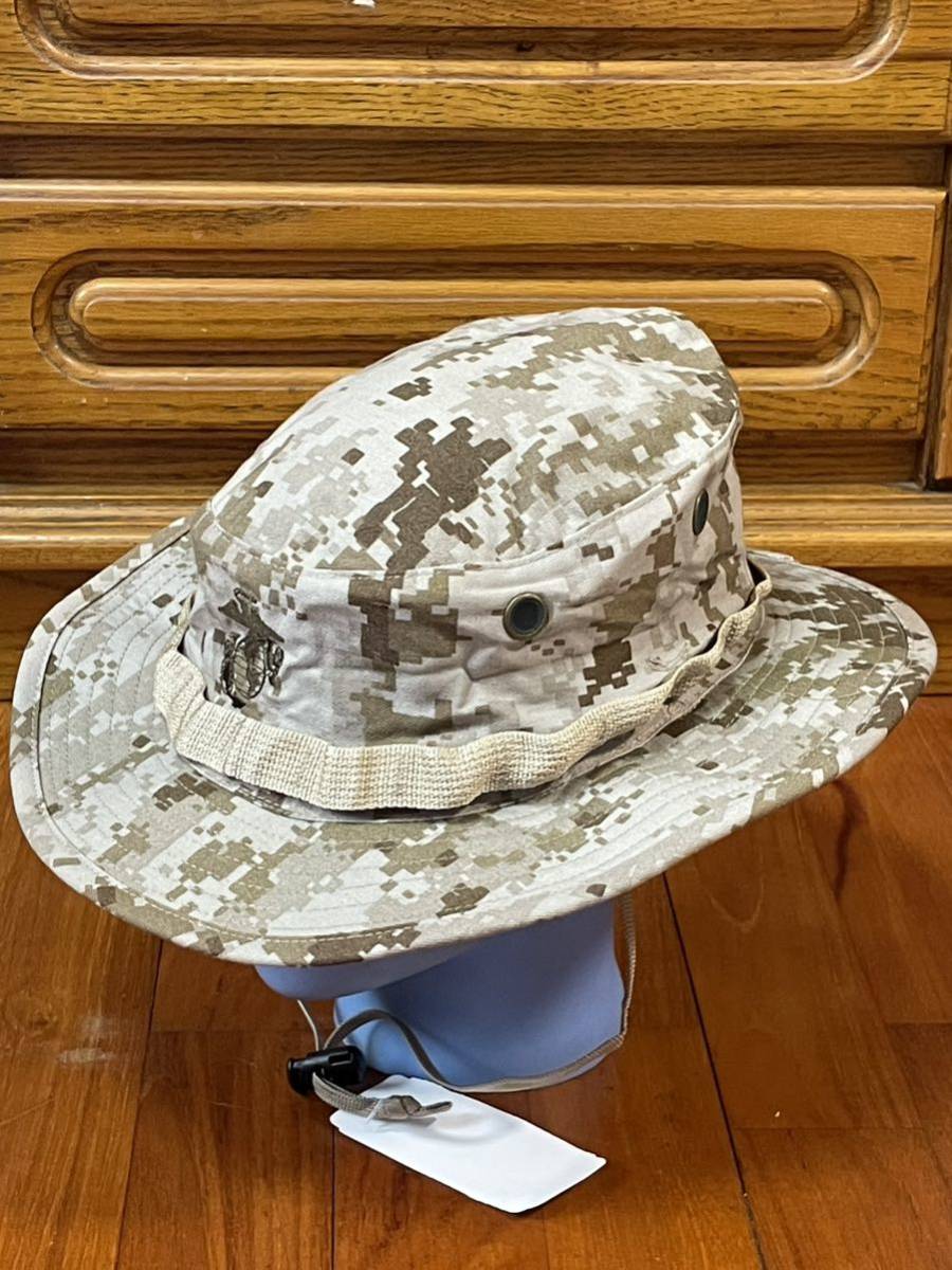 米軍放出品　新品タグ付き　ＵＳＭＣ　ＭＡＲＰＡＴ　ＤＥＳＥＲＴ　ブーニーハット ④_画像1