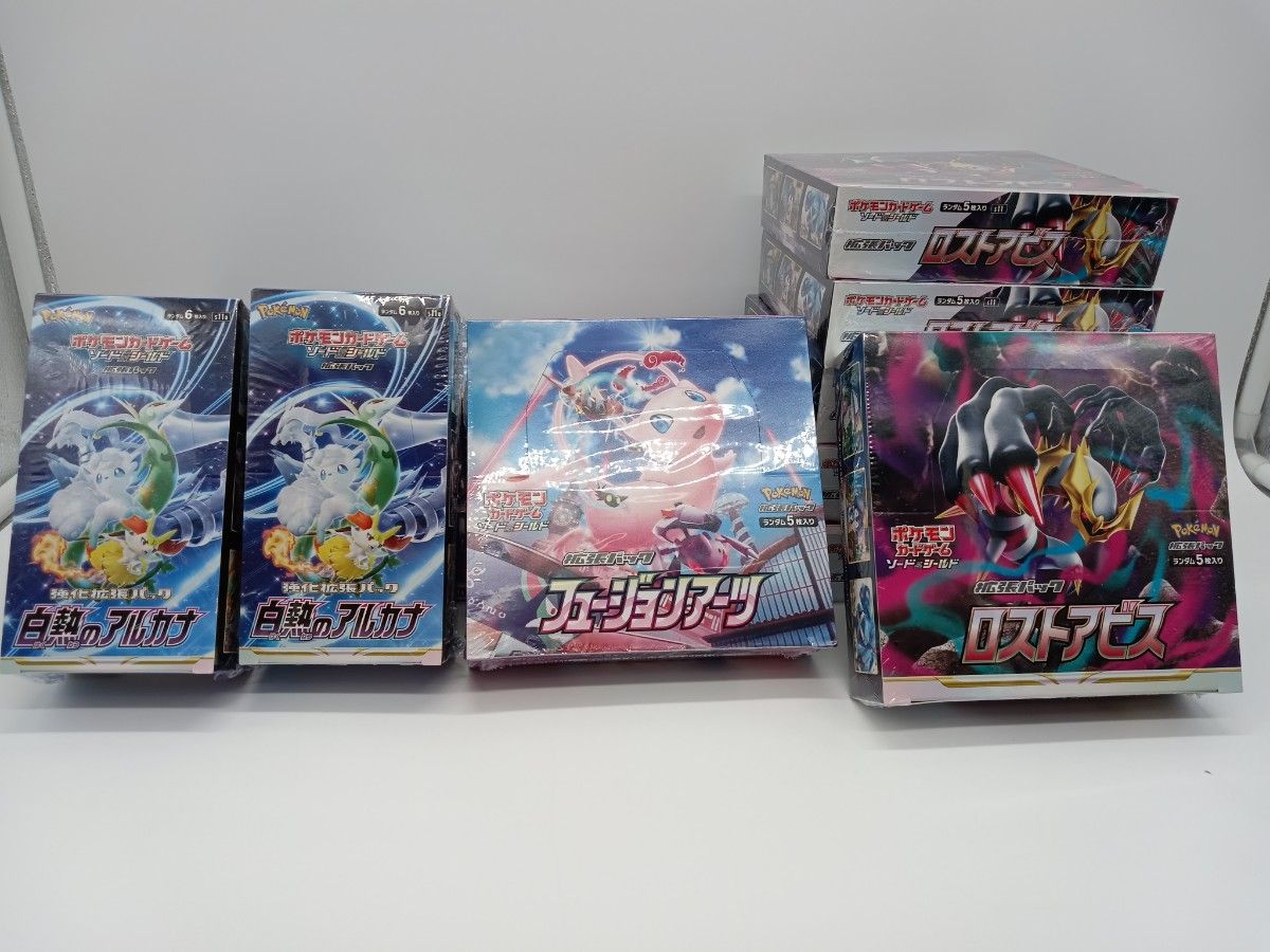 白熱のアルカナ6box フュージョンアーツ3box ロストアビス6box