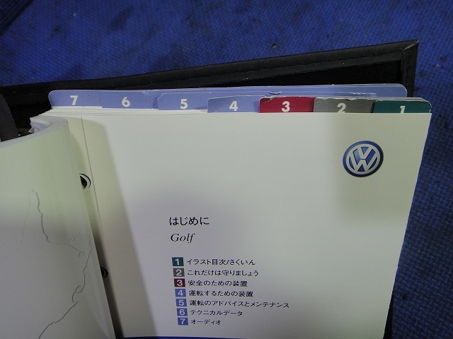 VW ゴルフ 5 1K 系 等 取扱説明書 取説 車検証入れ [2839]_画像6