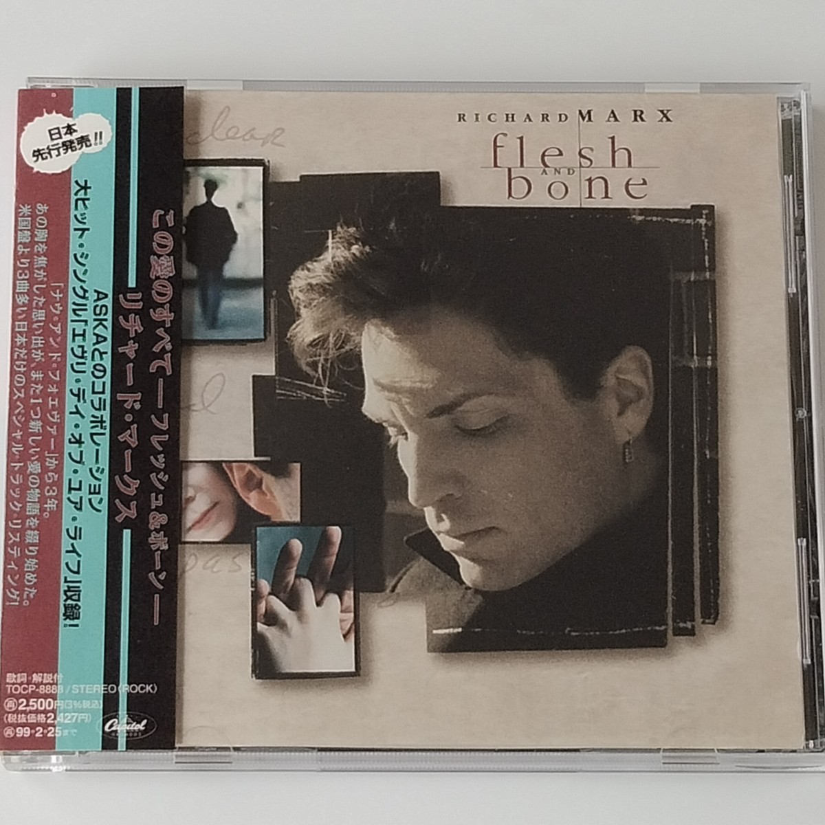 【帯付CD】リチャード・マークス/この愛のすべて フレッシュ＆ボーン(TOCP-8888)RICHARD MARX/FLESH AND BONE/ASKA 飛鳥涼デュエット曲収録_画像1