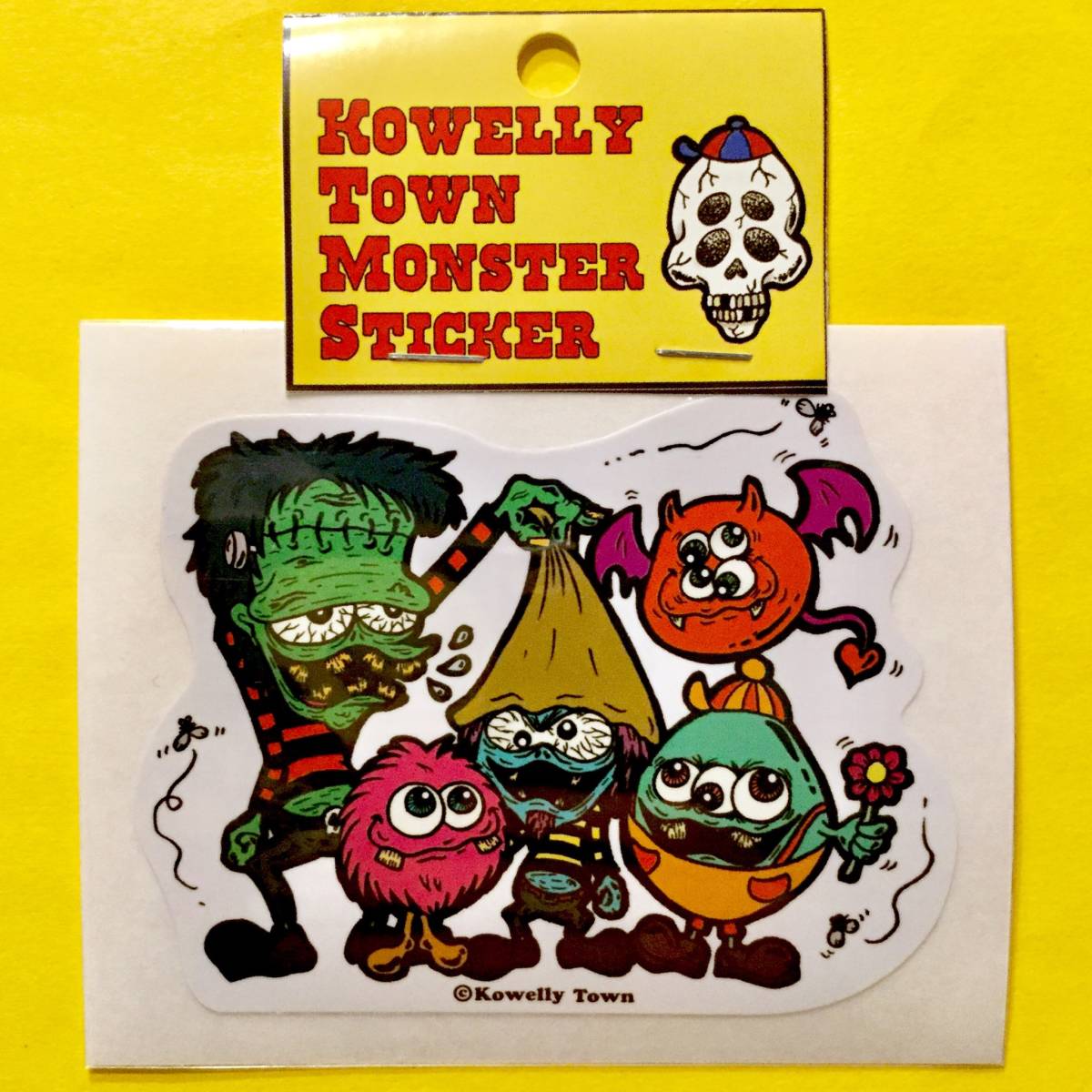 KOWELLY TOWN コウェリータウン ステッカー No.17 フランケン franken monster モンスター デカール ロウブロウ HOTROD ホットロッド _画像1