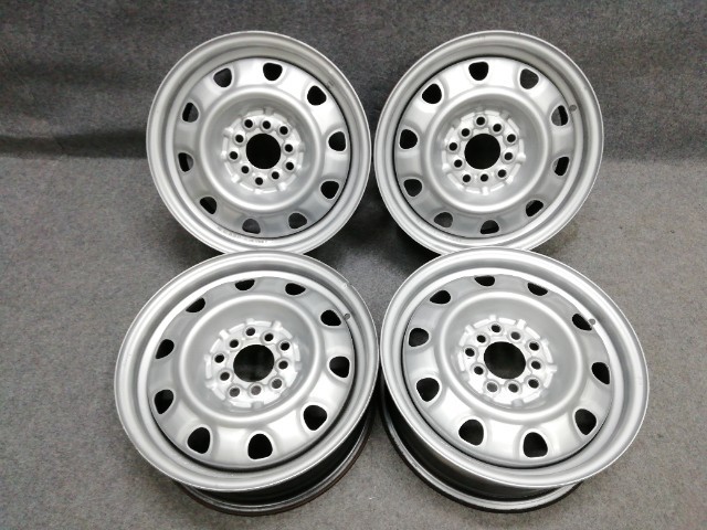 マルチピッチスチールホイール TOPY トピー工業 鉄チン 15×6JJ 5H PCD100/114.3 +45 ハブ径67φ 4本 [3249]の画像1