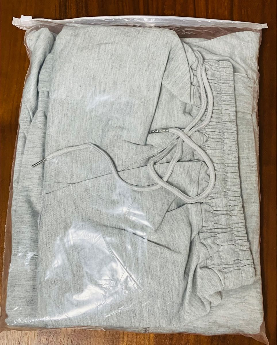 韓国ファッション グレー部屋着3点セット パジャマ セット 2size セットアップ 3点 セット XL 部屋着 韓国 ルームウェア グレー
