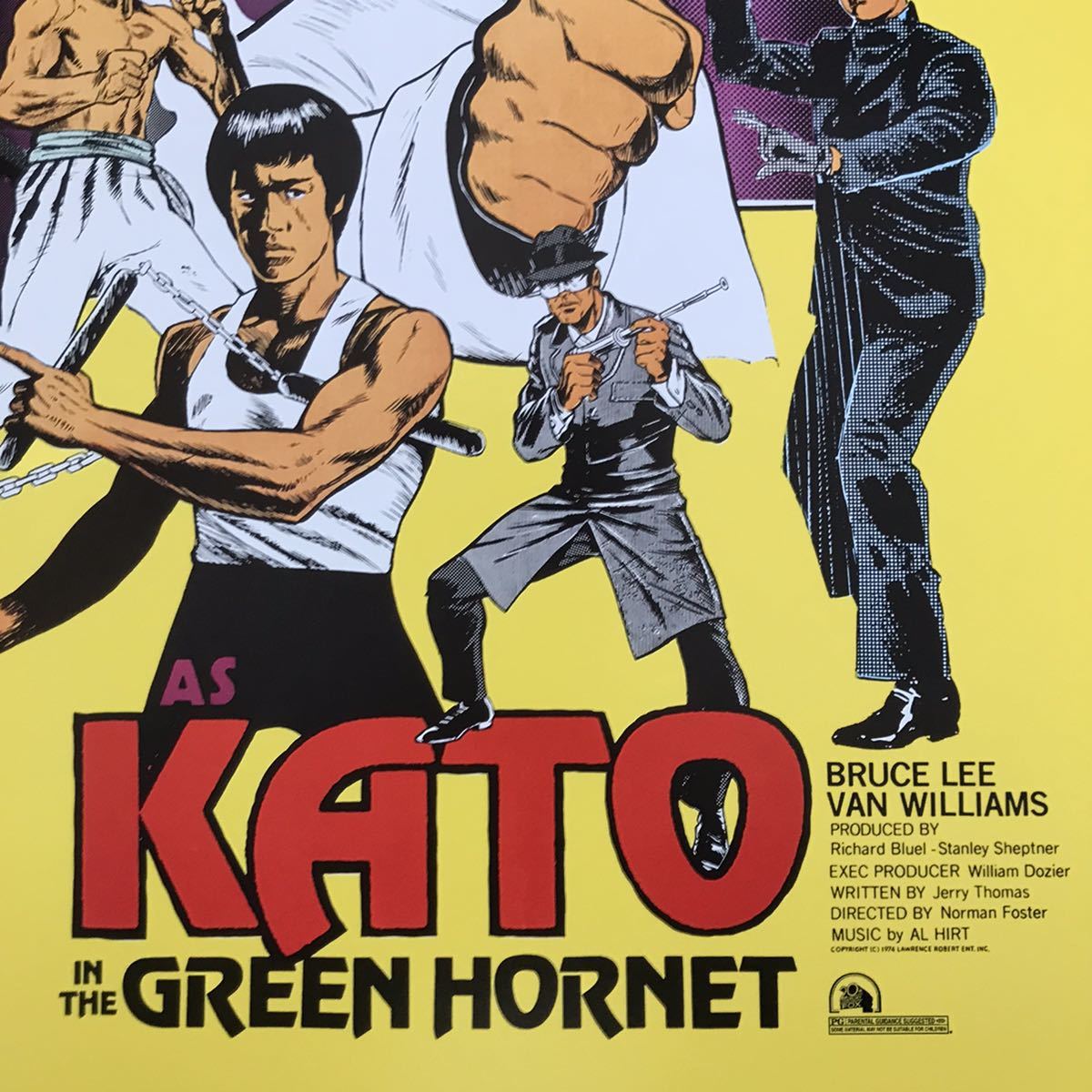 海外ポスター★ブルース・リー『グリーン・ホーネット』1974年映画版リプロポスター（Bruce Lee）★李 小龍/カンフー/Green Hornetの画像4