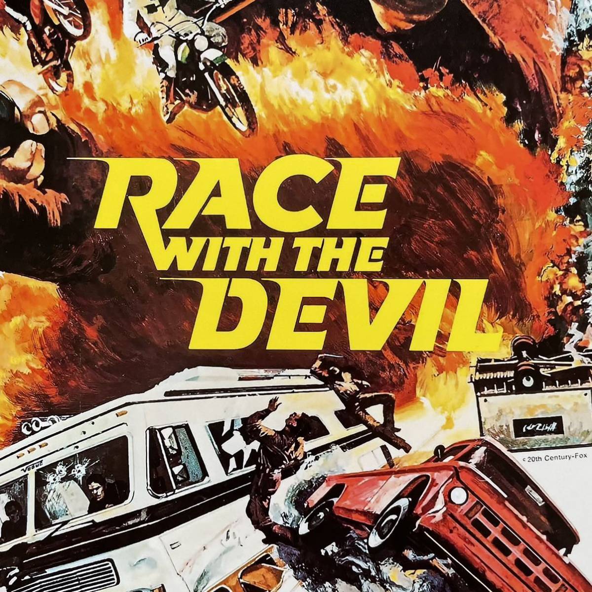 US版ポスター『悪魔の追跡』（Race with the Devil）1975年レアムービーポスター★ピーター・フォンダ/イージー・ライダー_画像5