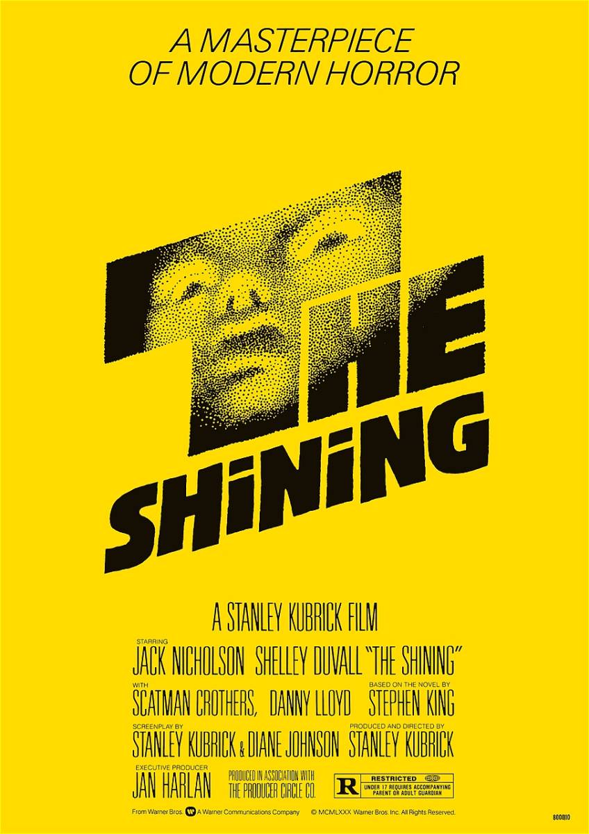  advance notice version poster [ shining ](The Shining)StyleA* Stanley * Kubrick / Stephen * King / Jack * Nicole son