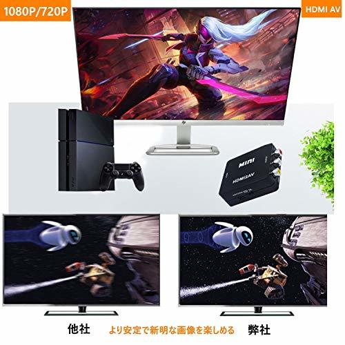 HDMI to RCA 変換コンバーター AV to HDMI 変換器 コンポジッHDMIからアナログに変換アダプタ USB給電1080/720_画像7