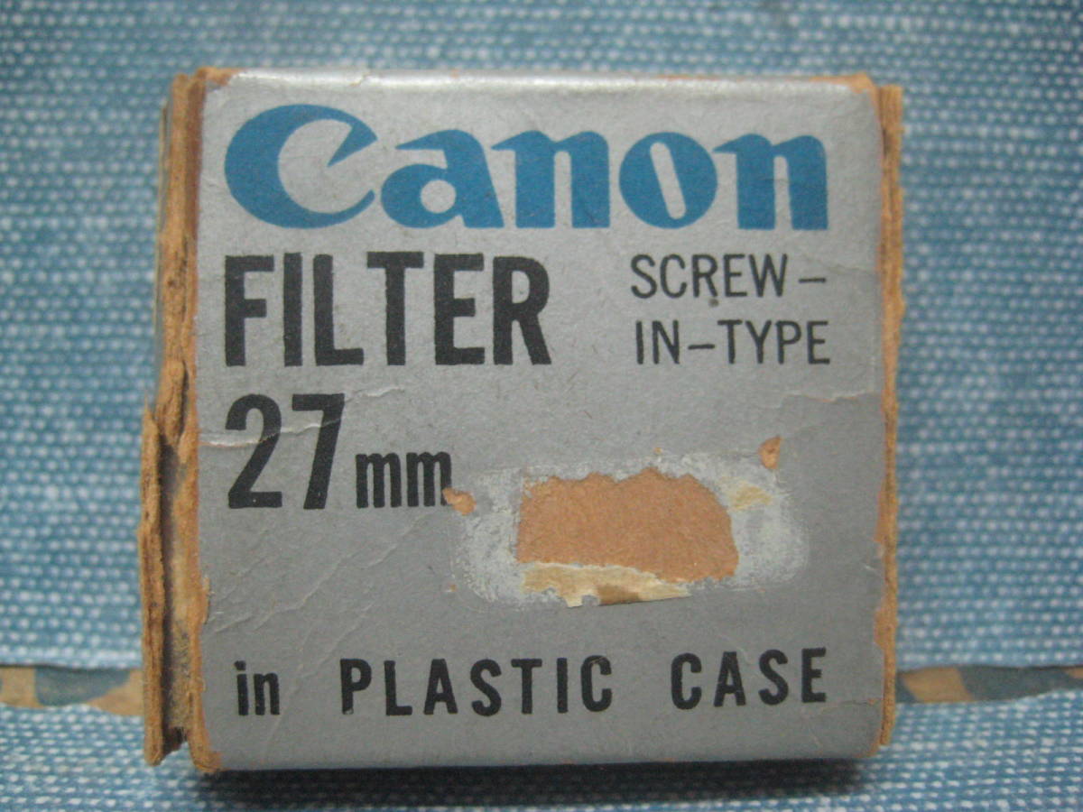  worth seeing. Canon Canon Old filter small diameter UV 27mm case attaching 