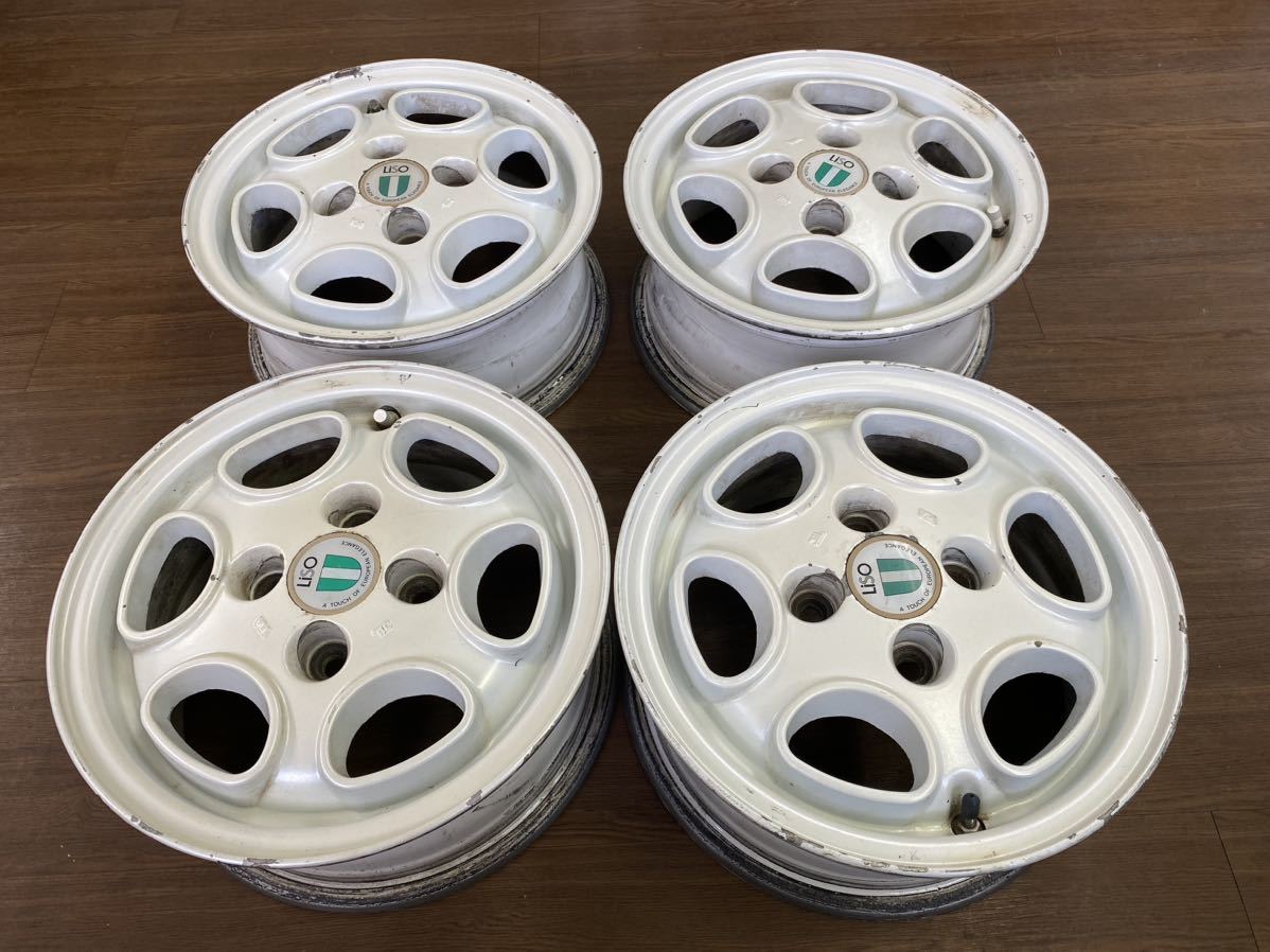 BRIDGESTONE BS ブリジストン アルミホイール LISO 13インチ 5.5J OFF+38 4穴 PCD 100 中古4本_画像1