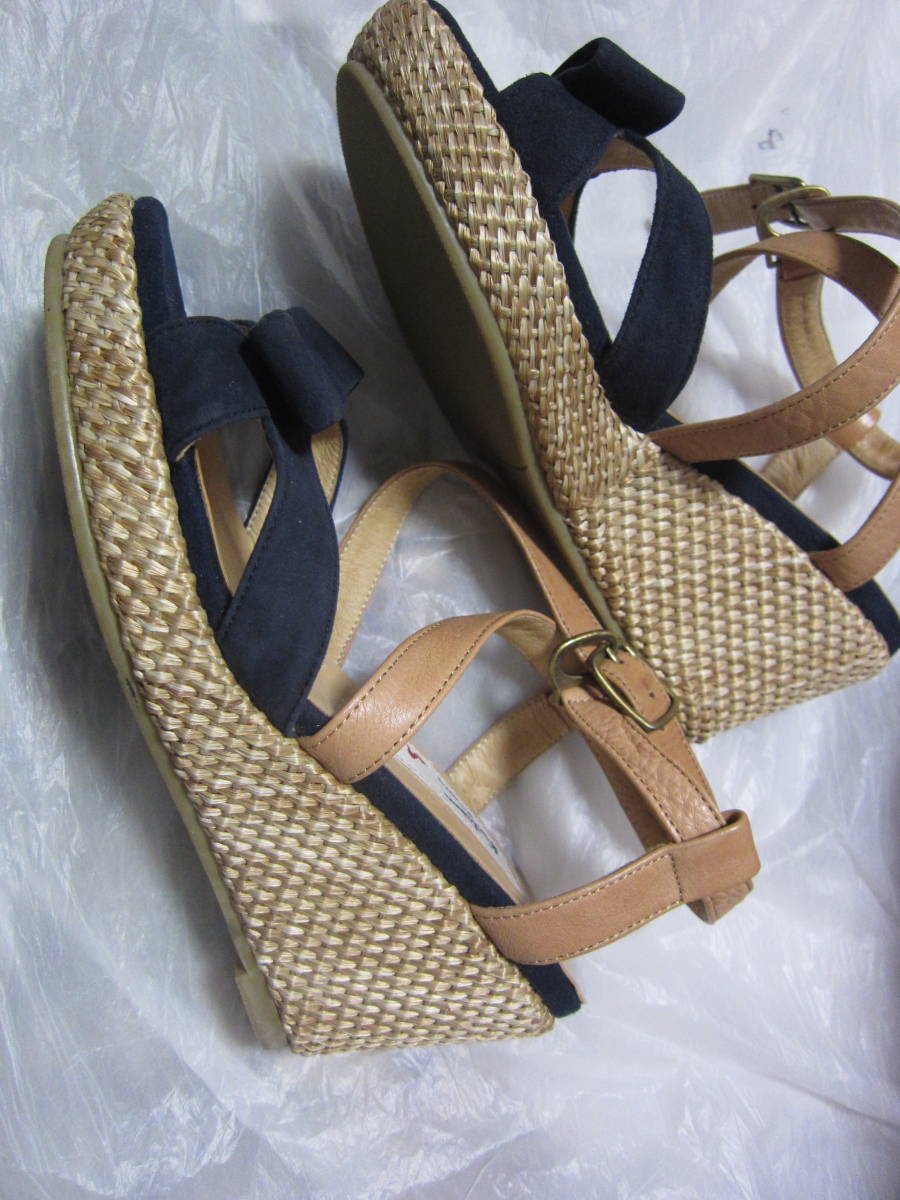 kitamura MOTOMACHI Kitamura size M original leather sandals shoes shoes lady's pumps .1689