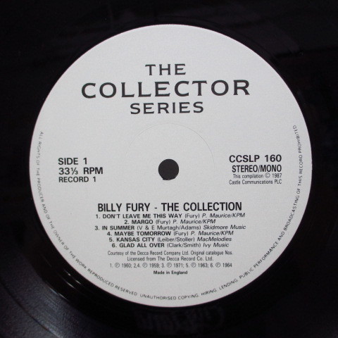 BILLY FURY-The Collection (UK Orig.2xLP)_画像3