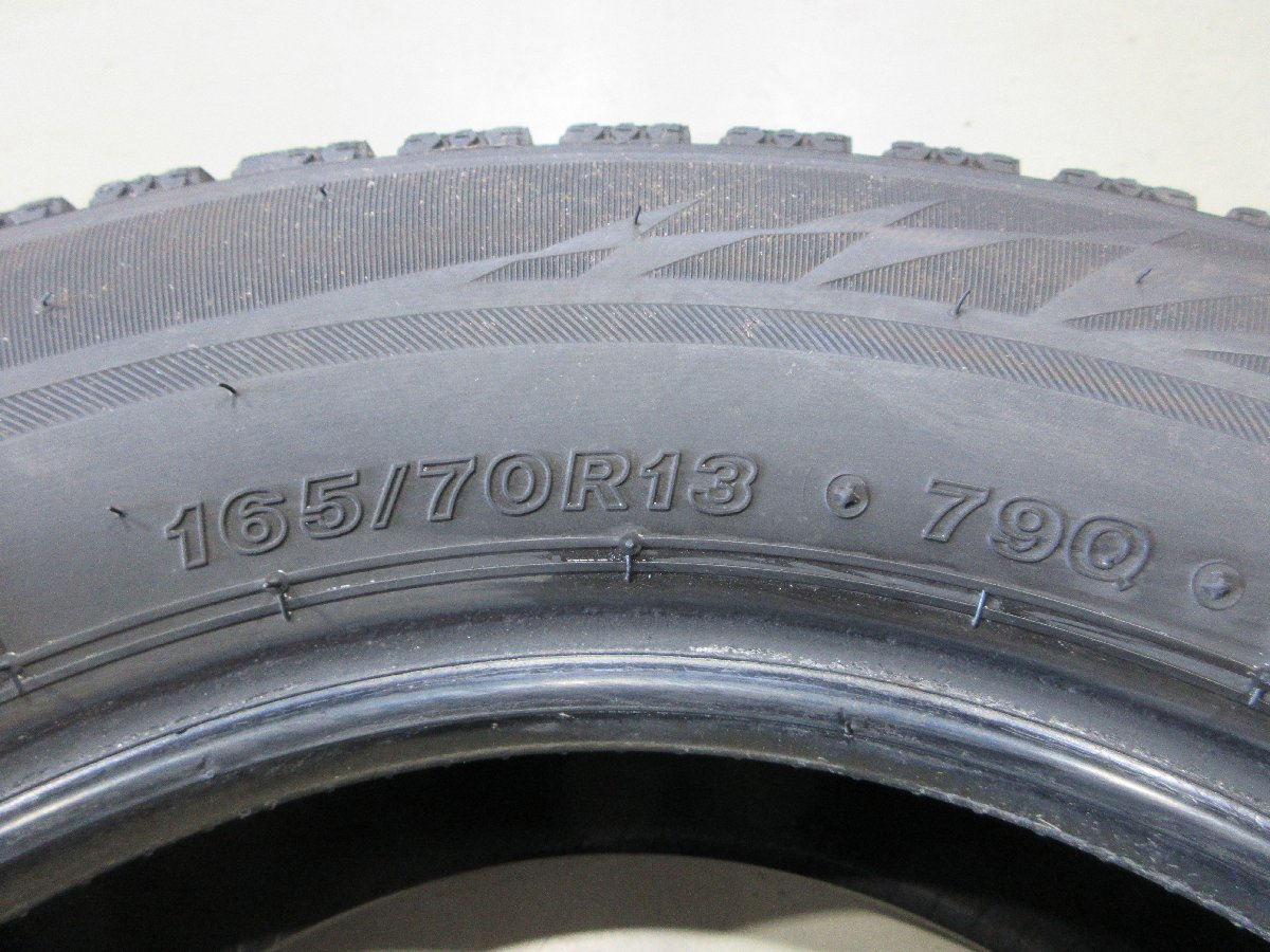 ■ 13インチ スタッドレスタイヤ / ブリヂストン BLIZZAK VRX2 / 165/70R13 79Q / 4本 / 2018,2019年製造 / 中古_画像4