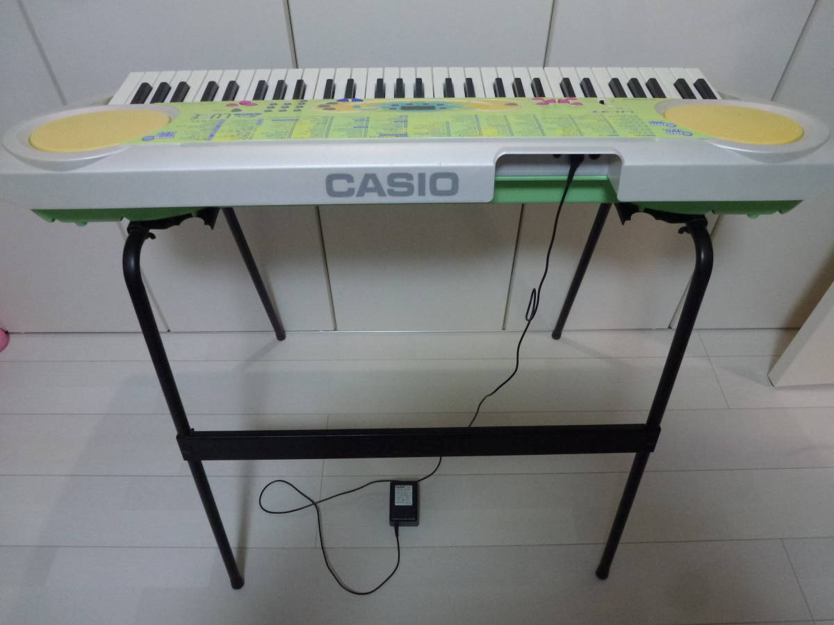 【送料込/動確済】 カシオ 光ナビキーボード LK-37 ACアダプタ&譜面台&スタンド付 ( CASIO カシオトーン )_画像5