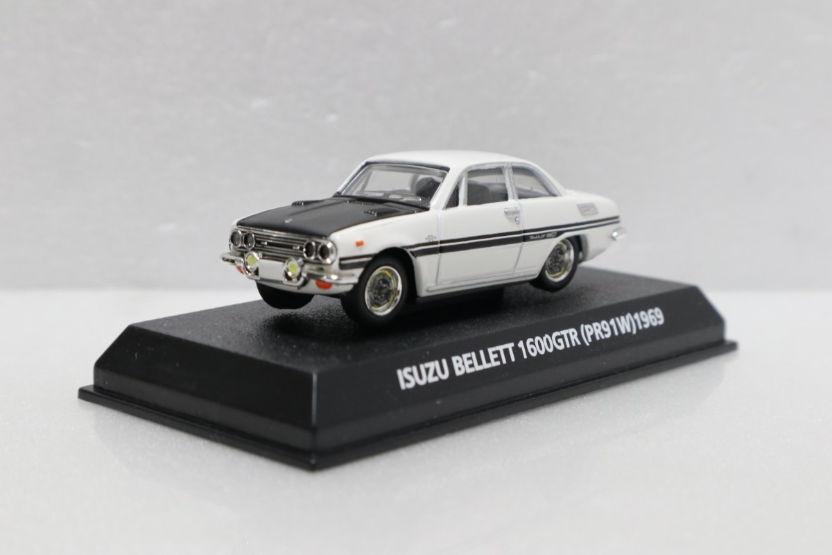 コナミ 1/64 いすゞ ベレット 1600GTR PR91W 1969 白 ホワイト BEST 絶版名車コレクション Isuzu Bellett GT-R White ベレG_画像1