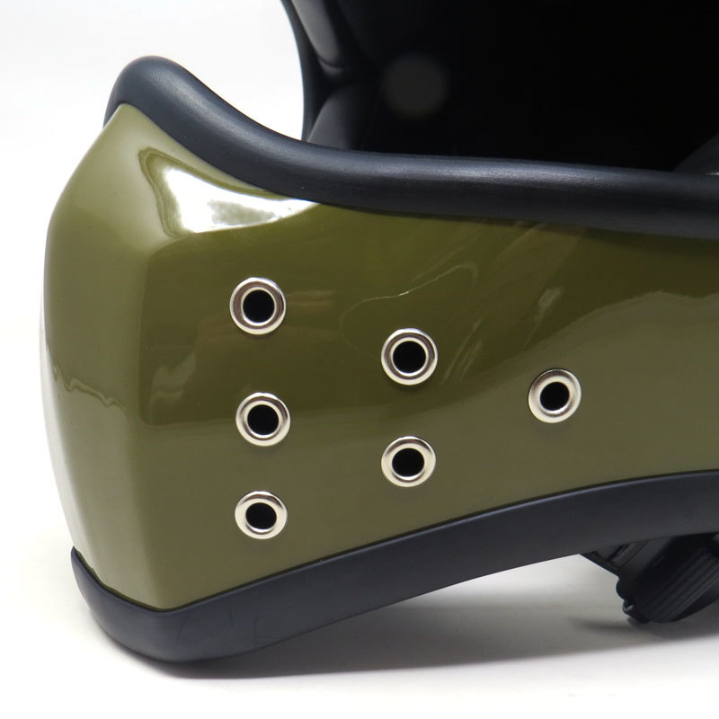[ Moto голубой z специальный заказ ]HORIZON MXH-4 lM размер l full-face шлем Army зеленый (Camouflage Green) Cub. станция ...