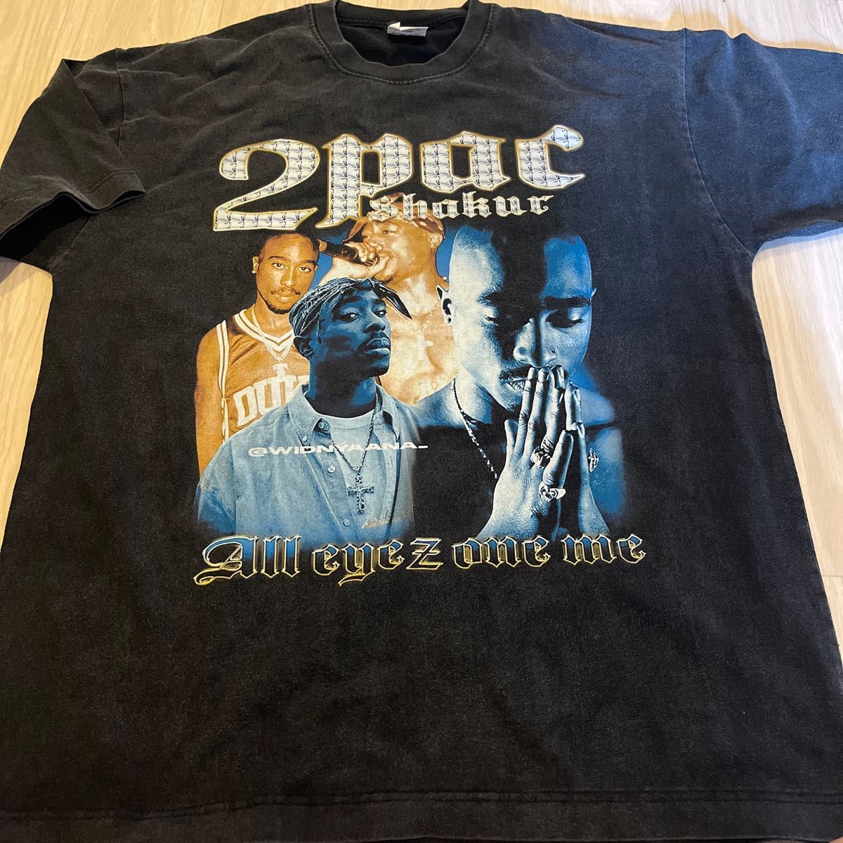 即決 XL 90s Tupac 2PAC Tシャツ All Eyes On Me Death Row ラップT 
