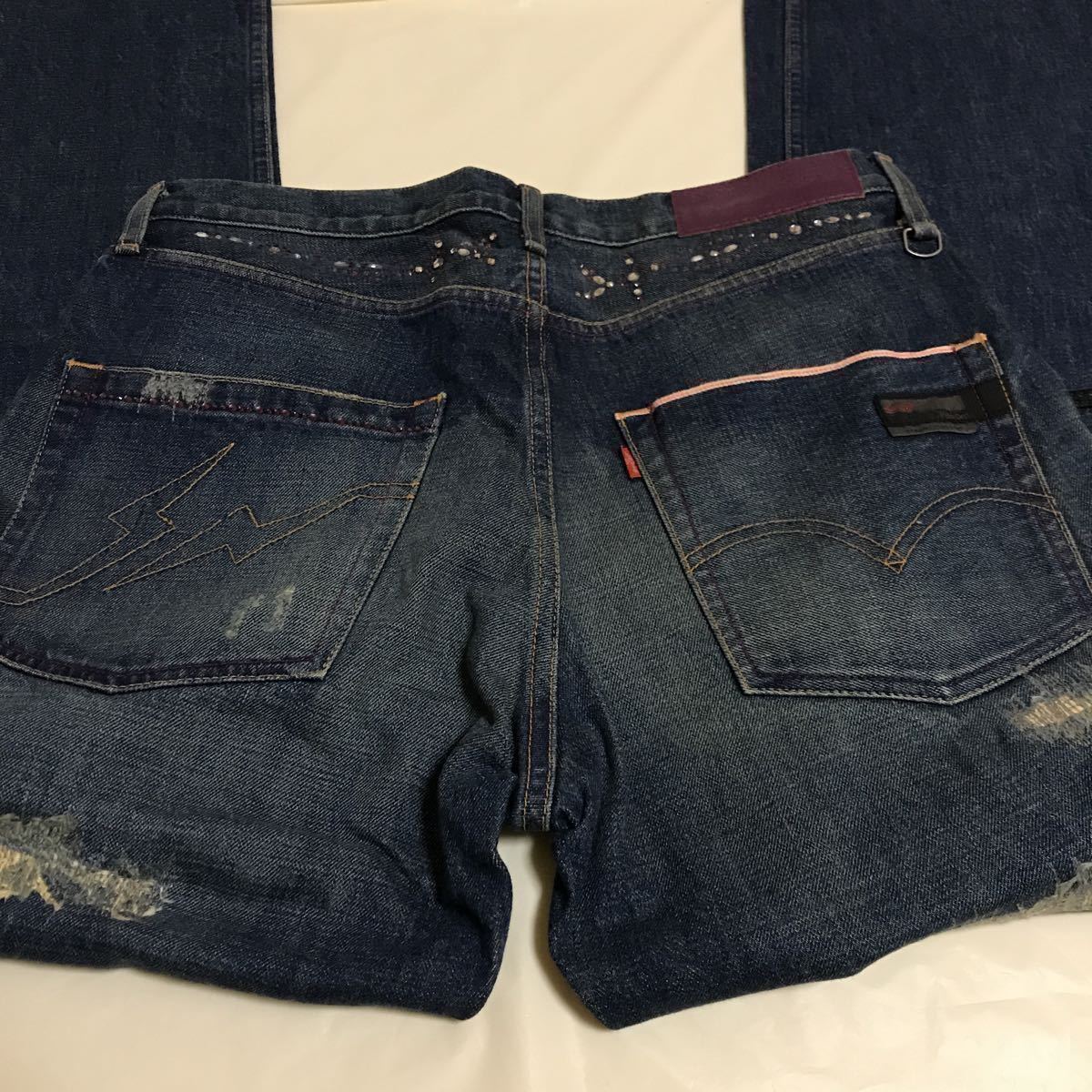 リーバイス フェノム FM505-0044 Levi's Fenom 34×32 クラッシュデニム