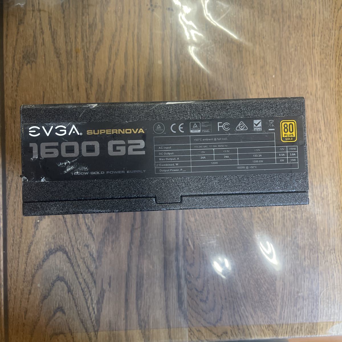 EVGA Supernova 1600W 80PLUS モジュラー電源ユニット　本体のみ　プラグインケーブル無し　電源コード無し　本体のみ　スイッチカバー無し