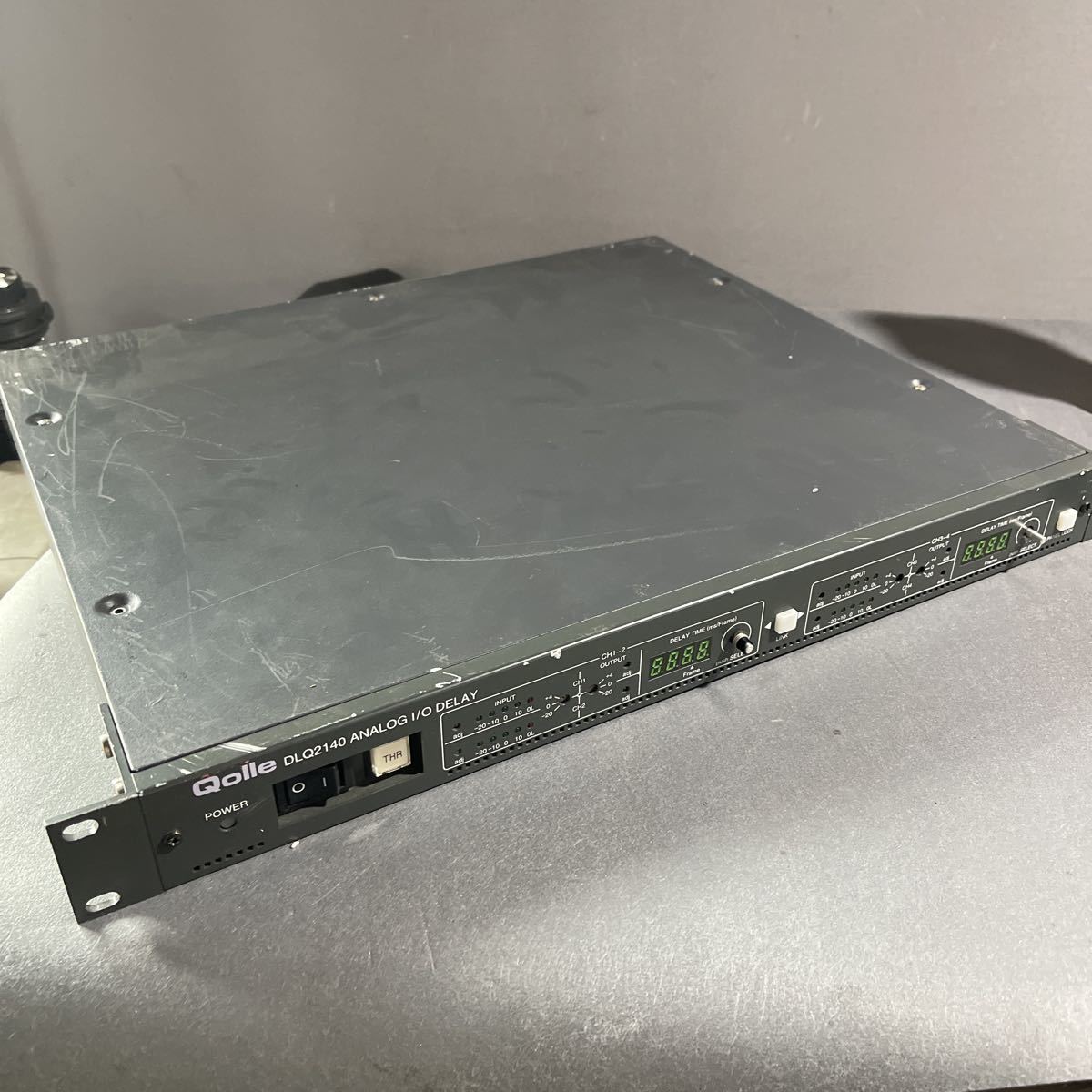 「D897」Qolle(TAMURA)DLQ2140 ANALOG I/O DELAY アナログオーディオディレイ 現状出品