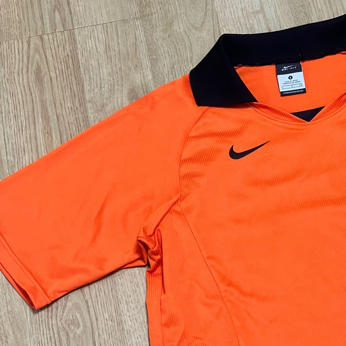 【トレンド】NIKE オレンジ ユニホーム ゲームシャツ 半袖　Tシャツ　サッカーシャツ　 半袖Tシャツ