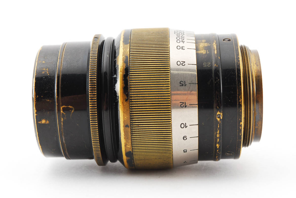 ★激レア商品! 完全動作品★ Leica ライカ Ernst Leitz Hektor L 73mm F1.9 ブラックｘニッケル Leica Lマウント 付属品有_画像6