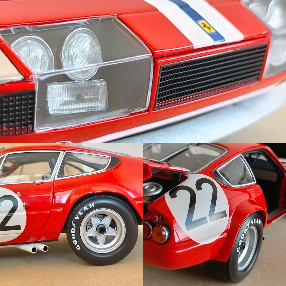 1/18 京商 フェラーリ 365 GTB/4 デイトナ コンペティツィオーネ KYOSHO FERRARI DAYTONA COMPETIZIONE 1973 KYO8164B0 NART No.22 