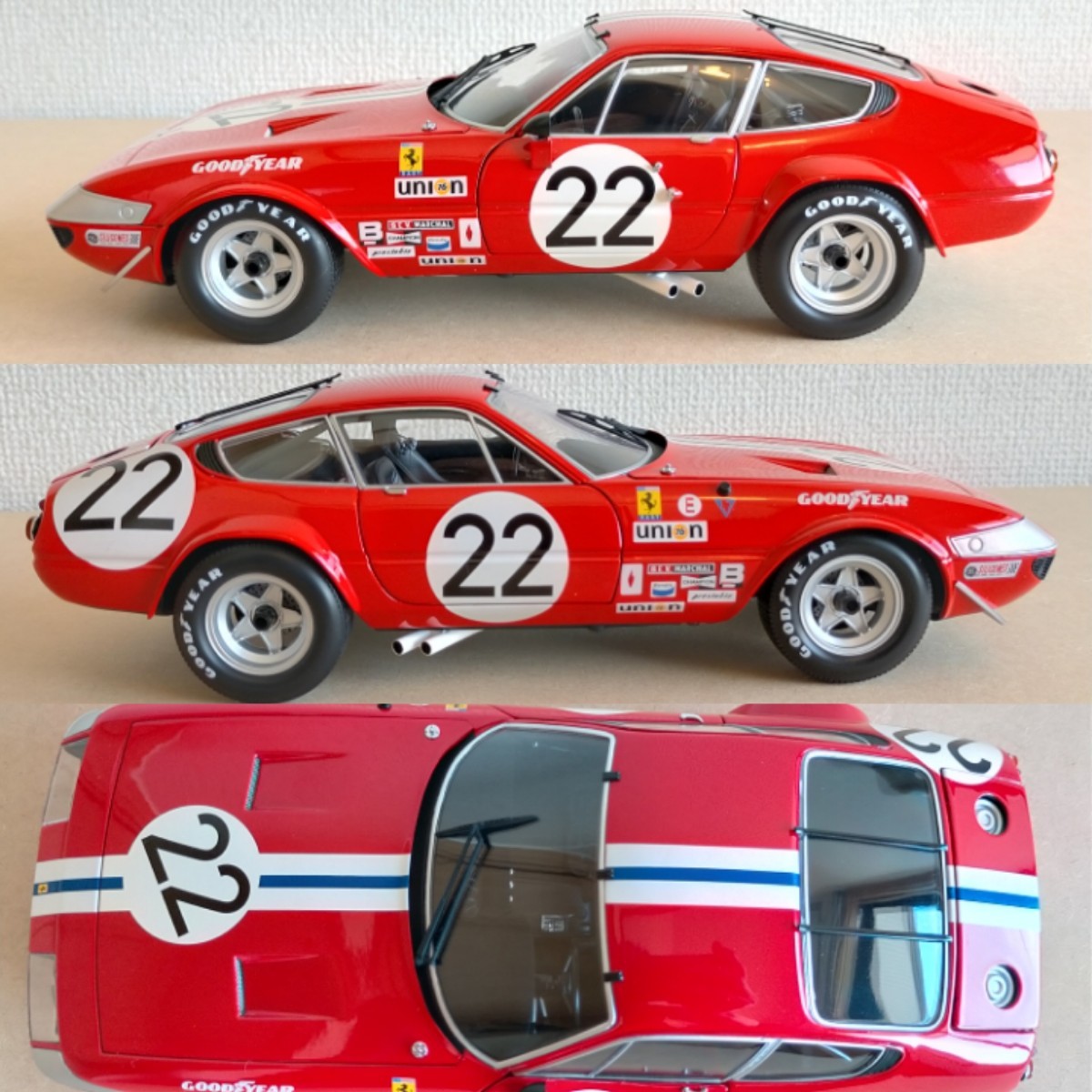 1/18 京商 フェラーリ 365 GTB/4 デイトナ コンペティツィオーネ KYOSHO FERRARI DAYTONA COMPETIZIONE 1973 KYO8164B0 NART No.22 