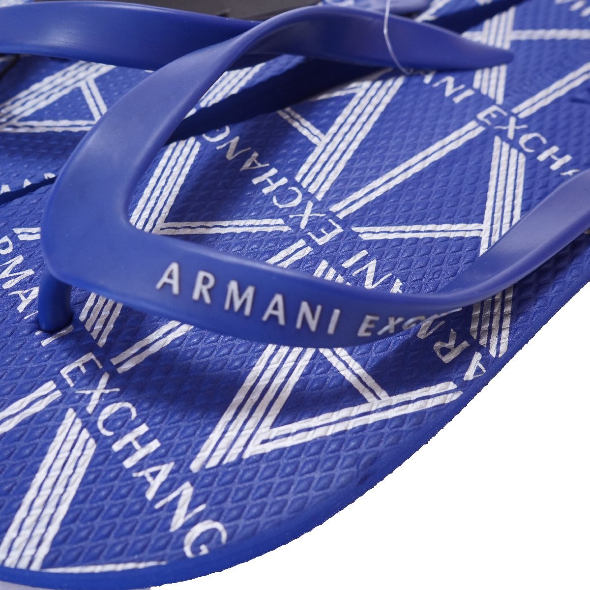 * new goods * Armani Exchange * street . resort . exceptionally effective! Logo gram tongs sandals beach sandals 42 27cm blue *ARMANI EXCHANGE A|X