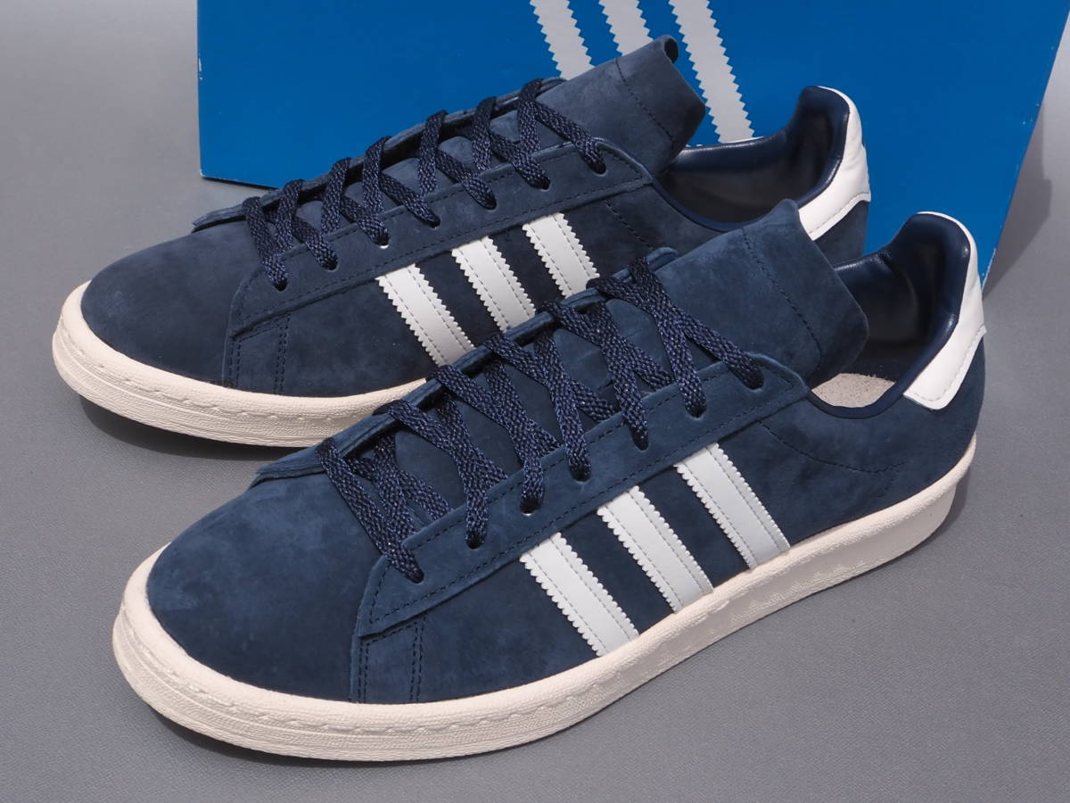  dead!! new goods!! US 8 1/2* 26,5cm limitation 15 year made adidas campus 80s JP navy blue suede material natural leather 