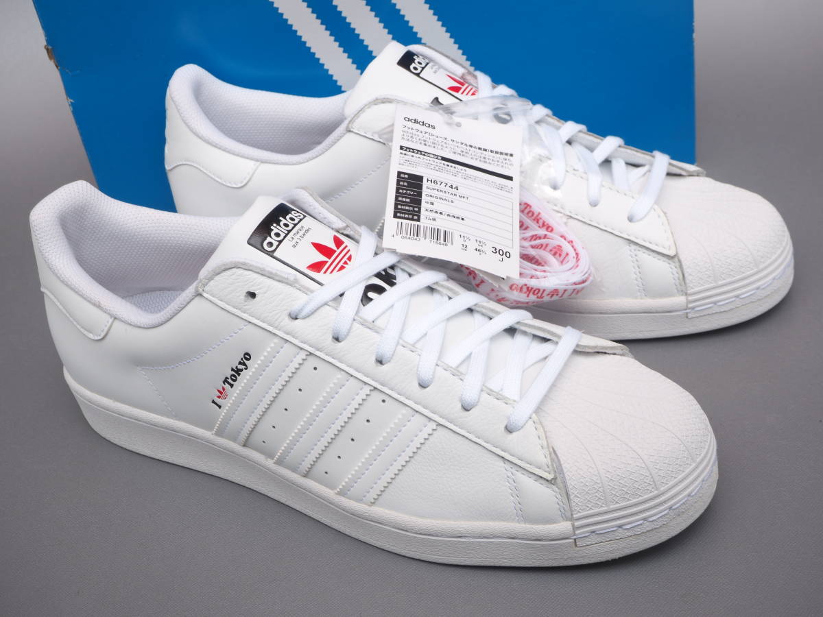 デッド!! 30cm 新品 20年製 限定 adidas SUPERSTAR MFT スーパースター TOKYO 白レザー