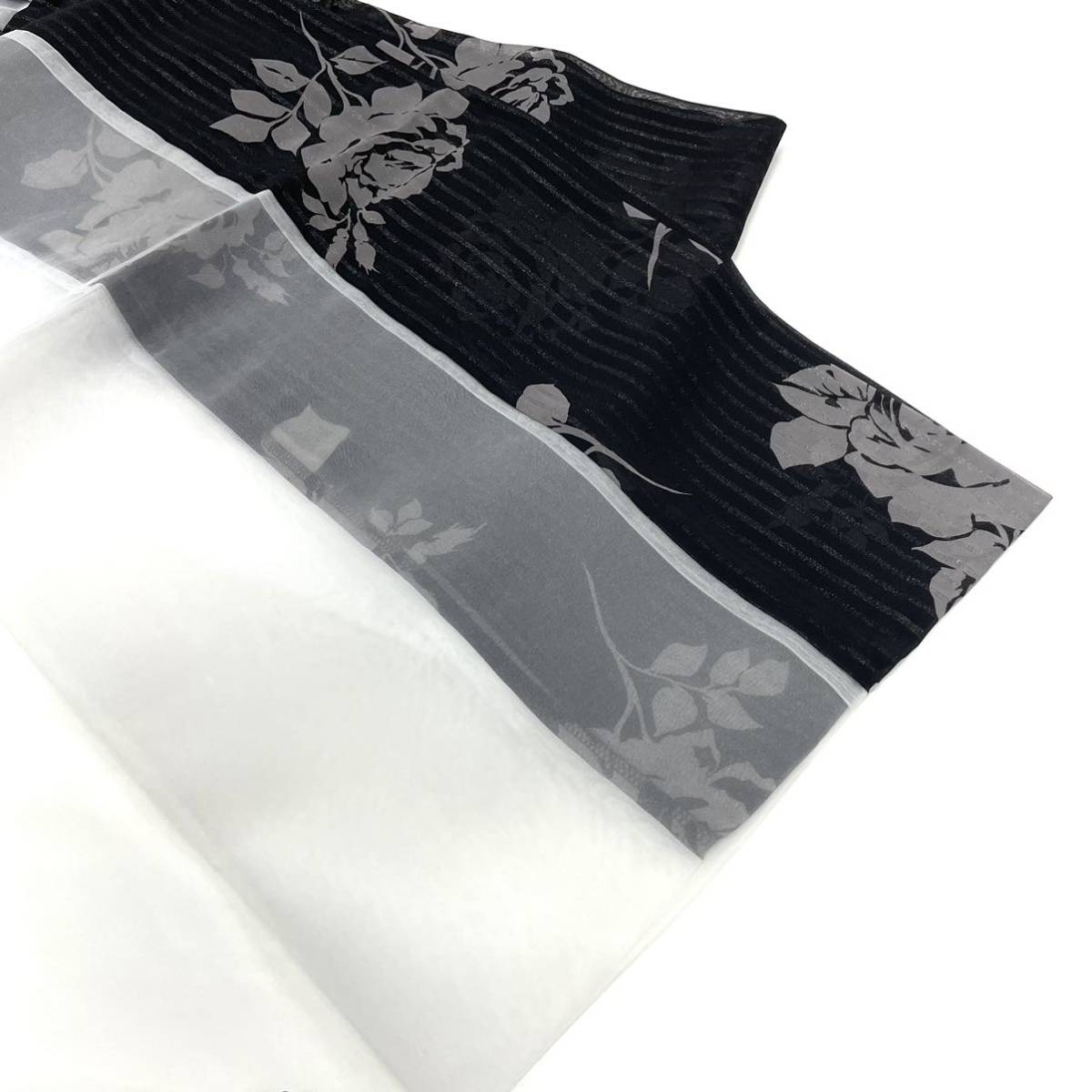  Monotone waist band for women woman for for adult yukata for waist band polyester obi sash musubi butterfly obi sash musubi black color black white color white white black 