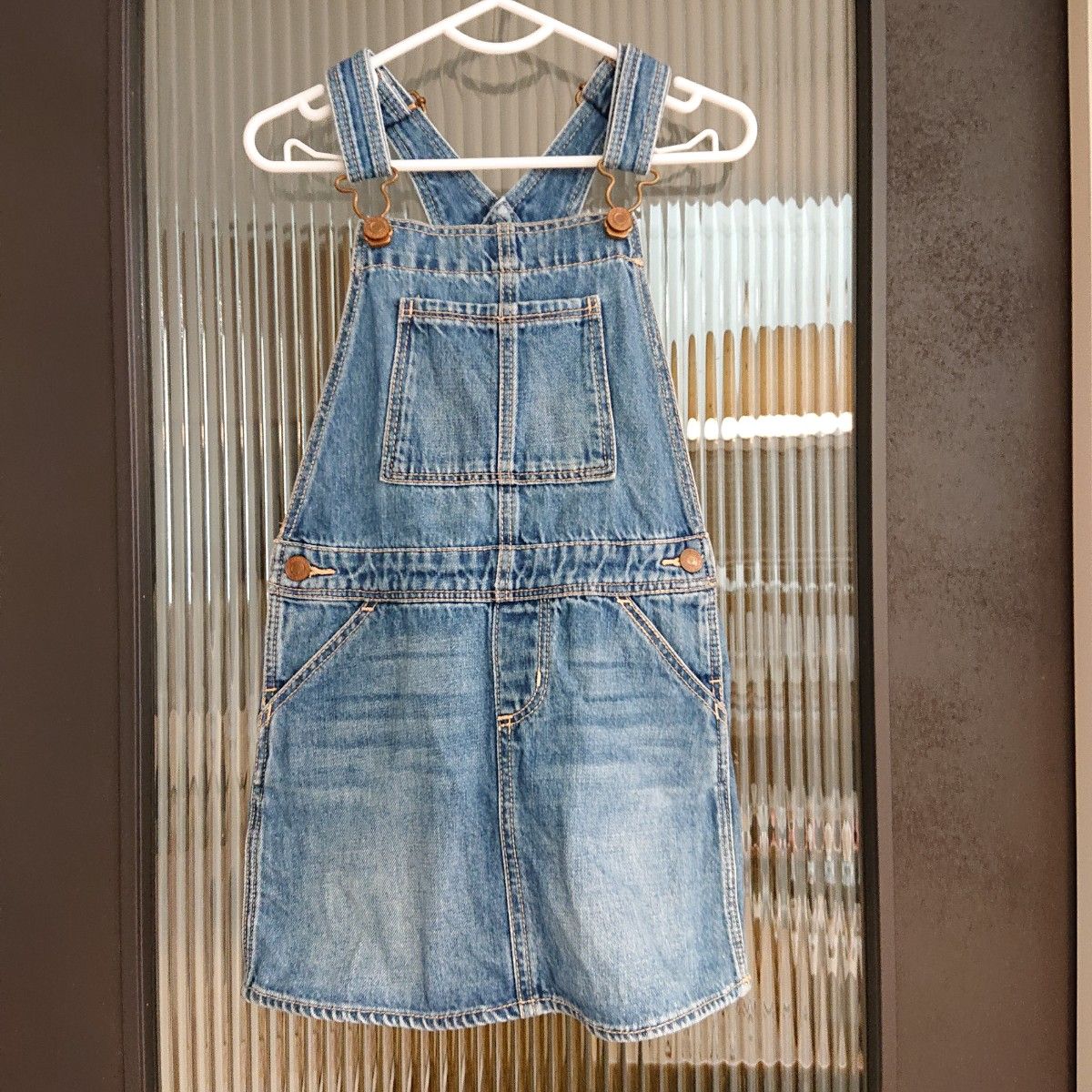【GAP 110cm 上下セット】 スカート Tシャツ 半袖 綿100 95 90 デニム ジャンパースカート オーバーオール