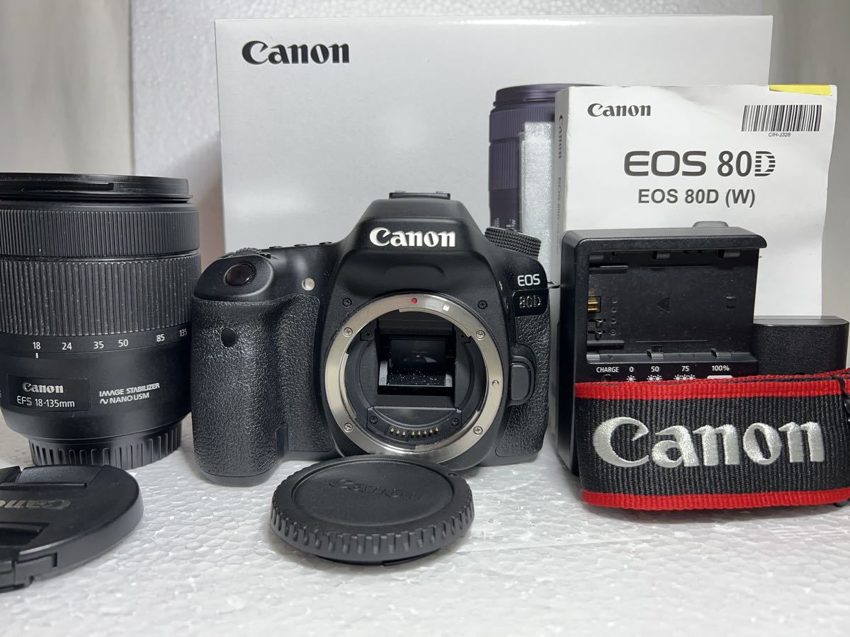 オンライン限定商品】 EF-S 80D キャノンEOS ◇極美品◇Canon 18-135mm