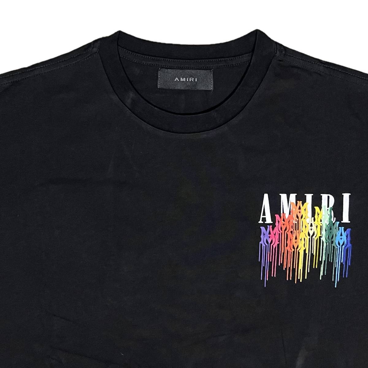 [並行輸入品] AMIRI アミリ DRIP COLLAGE ドリップ コラージュ Tシャツ (ブラック) (L)_画像3