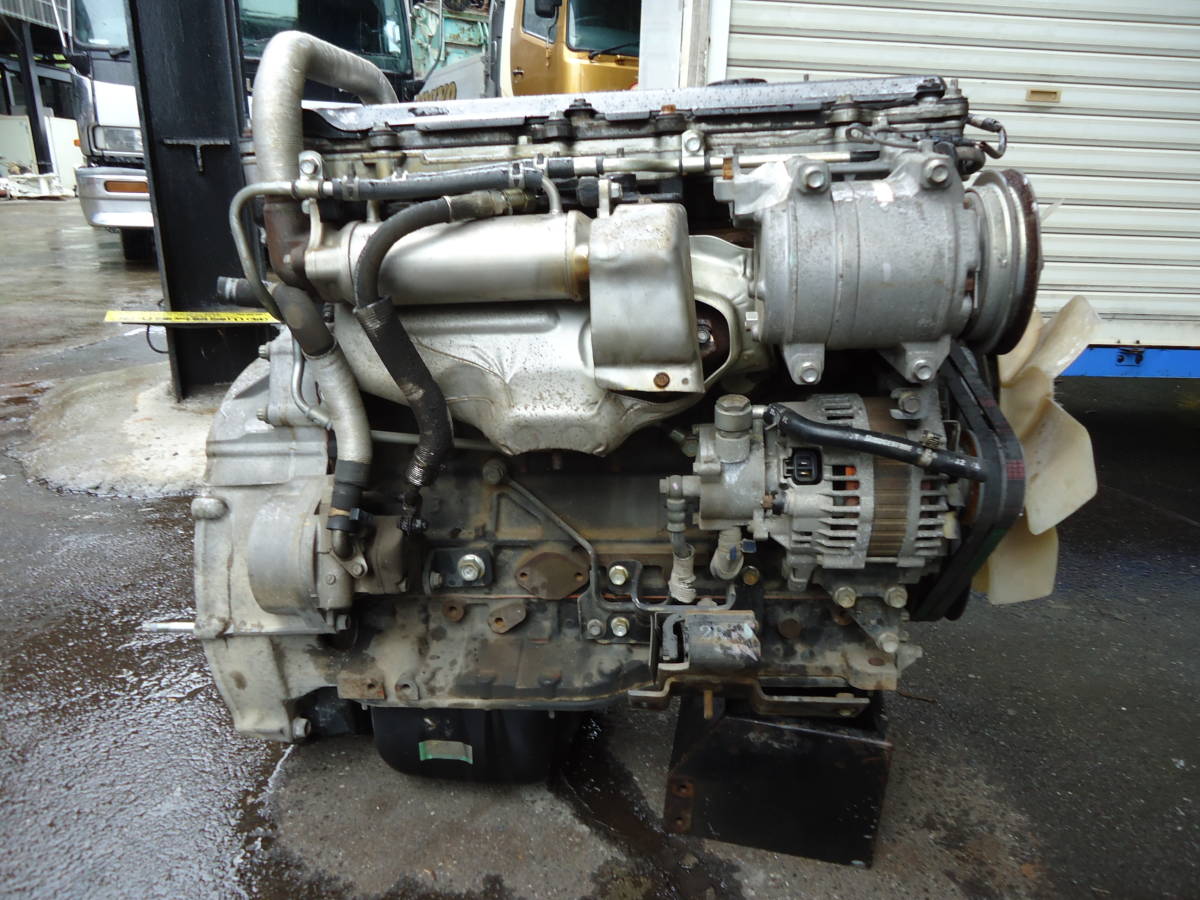  oil .N1384 Isuzu 4HL1 diesel engine 96KW 3000RPM electronic fuel injection 4HL1-1 Nissan Atlas 2 ton car engine used Junk Fukuoka from 