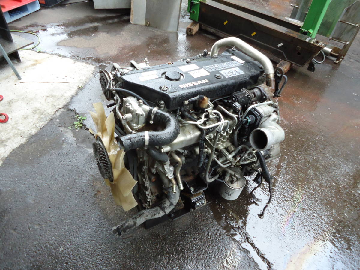  oil .N1384 Isuzu 4HL1 diesel engine 96KW 3000RPM electronic fuel injection 4HL1-1 Nissan Atlas 2 ton car engine used Junk Fukuoka from 