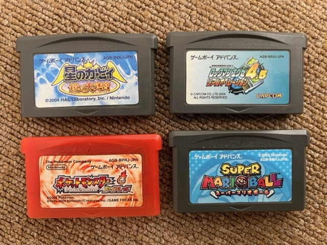 任天堂 ゲームボーイアドバンス ソフト 4点まとめ 星のカービィ鏡の大