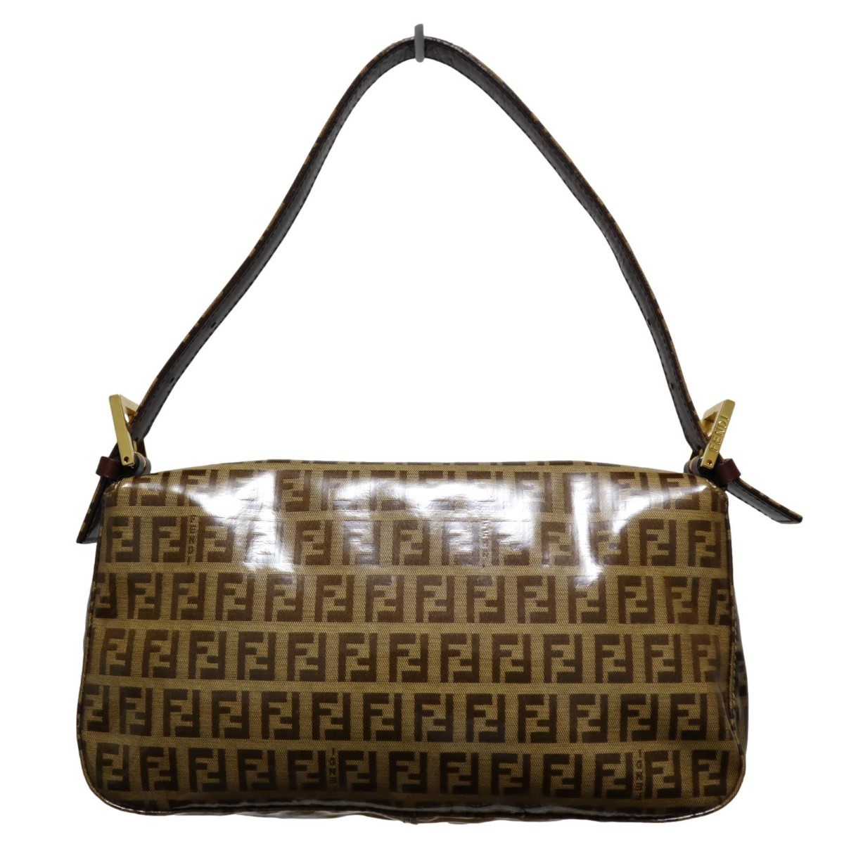 FENDI バケット バッグ マンマバゲット ズッキーノ エナメル HB02021