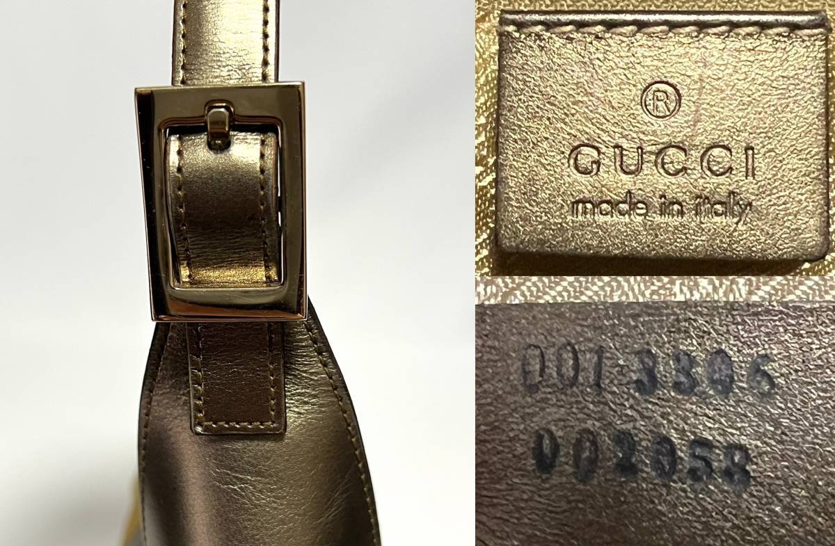 GUCCI ジャッキー ハンドバッグ シェリーライン キャンバス HB01845