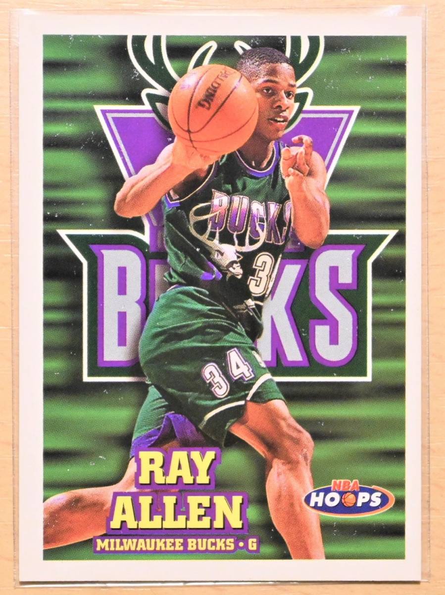 RAY ALLEN (レイ・アレン) 1997 SKYBOX NBA HOOPS トレーディングカード 87 【NBA BUCKS ミルウォーキー・バックス】_画像1
