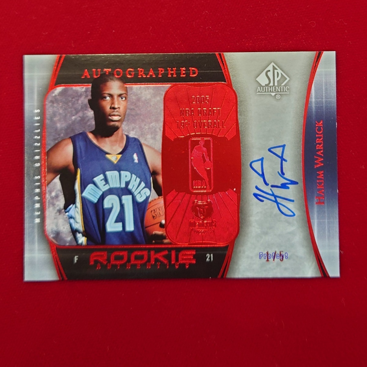 ◆Hakim Warrick【1/5 1st# Auto】2005-06 NBA UD Sp Authentic Autographed Rookie Authentics ◇検索：直筆サイン ハキム・ウォリック_画像1