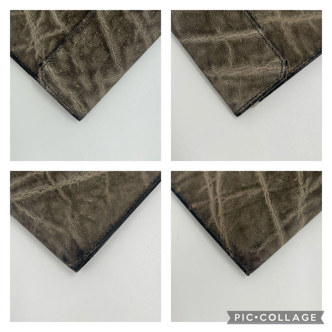 美品/希少/象革】Valextra ヴァレクストラ 長財布 札入れ ウォレット