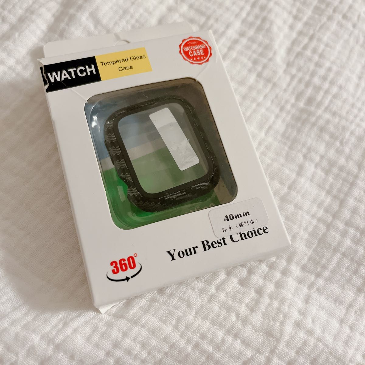 CAERMA Apple Watch用 ケース 40mm対応 超薄型 アップルウォッチ用 ケース 防水 高耐久 耐衝撃 全面保護