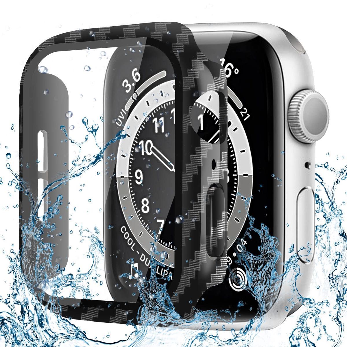 CAERMA Apple Watch用 ケース 40mm対応 超薄型 アップルウォッチ用 ケース 防水 高耐久 耐衝撃 全面保護