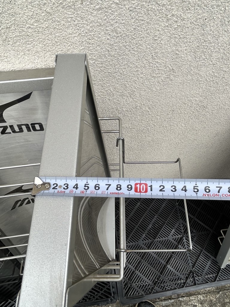 非売品　MIZUNO 　シュースタンド　6個　まとめセット　鉄製　壁掛け　　靴　ディスプレイ　店舗什器　　ミズノ　　X380_画像8