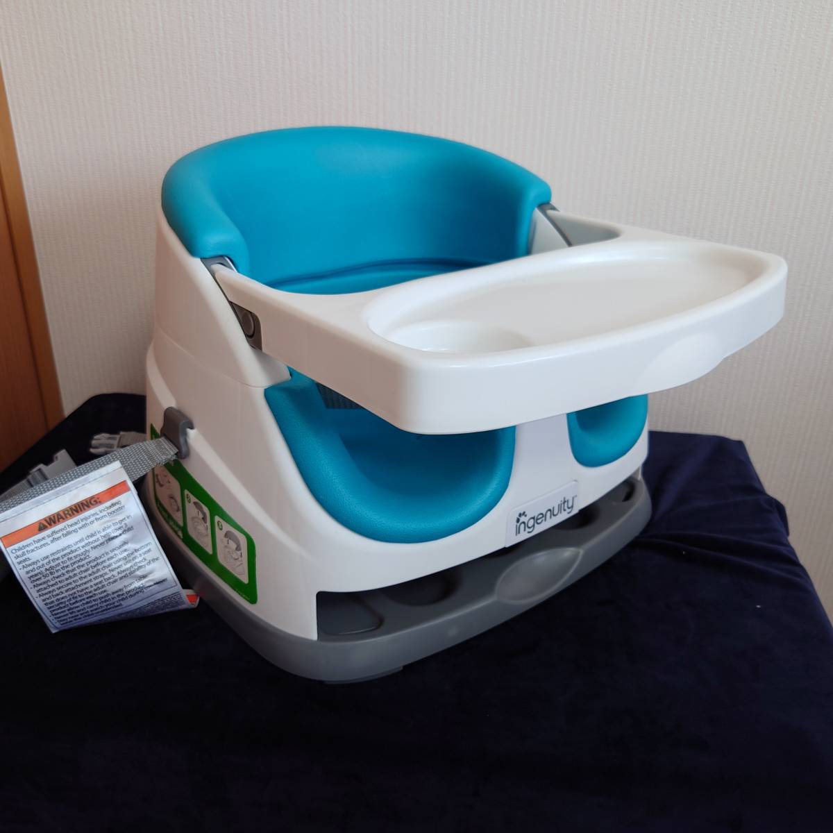 ingenuity in jenyuitiBaby Base baby base baby sofa blue belt kind all part attached does 