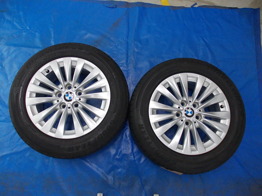 ★中古★DBA-2A15■BMW218ｉ■205/60Ｒ16　92V■タイヤ、純正アルミホイール2本set_画像1