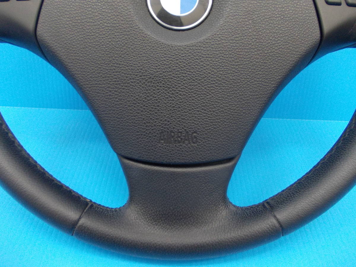 ■中古■VR20/BMW・3　E91系　　レザーハンドル/ステアリングホール　ステアリングスイッチ付き_画像5
