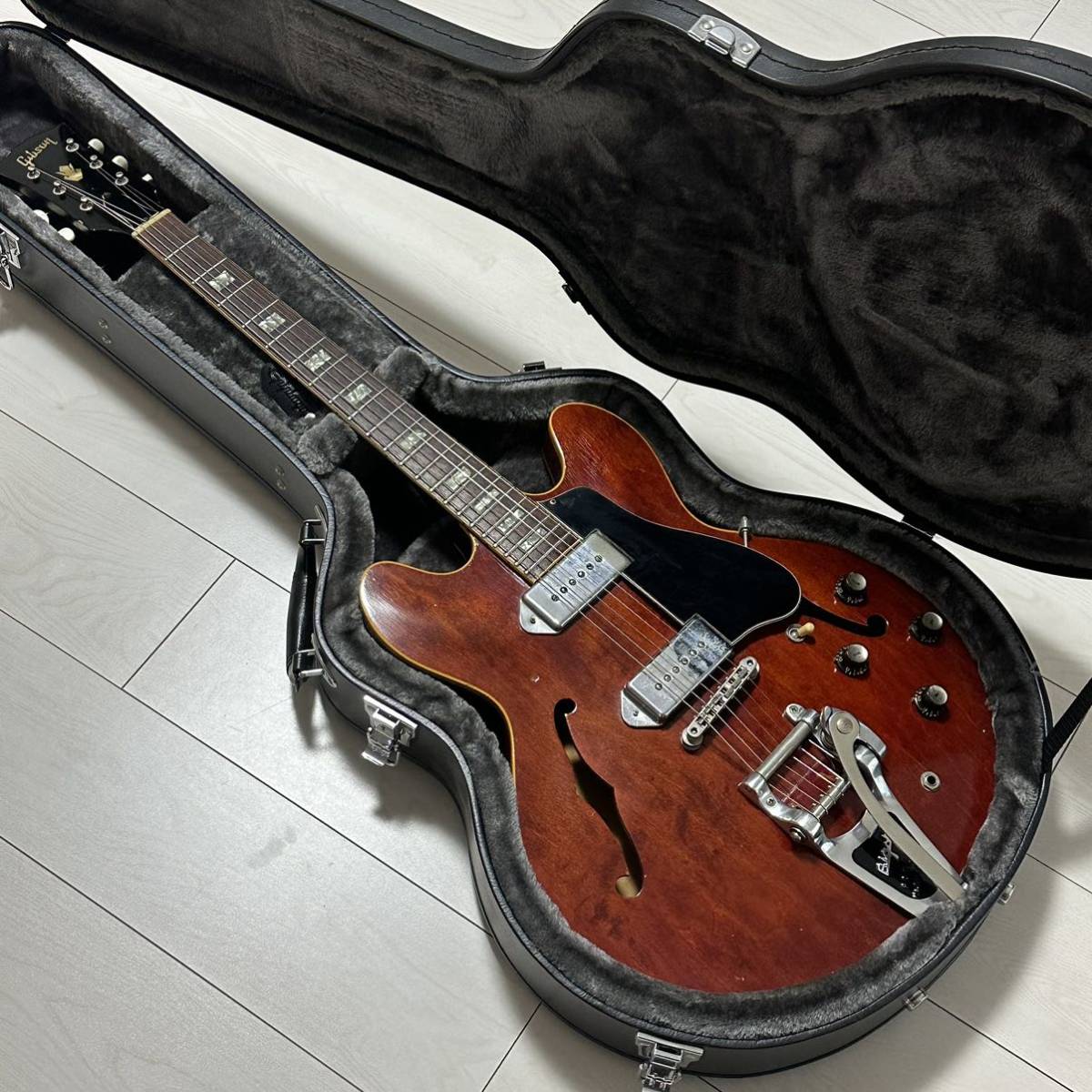 Yahoo!オークション - Gibson ES-330TD Cherry ヴィンテージ...